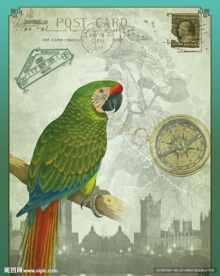 欧美风格无框画