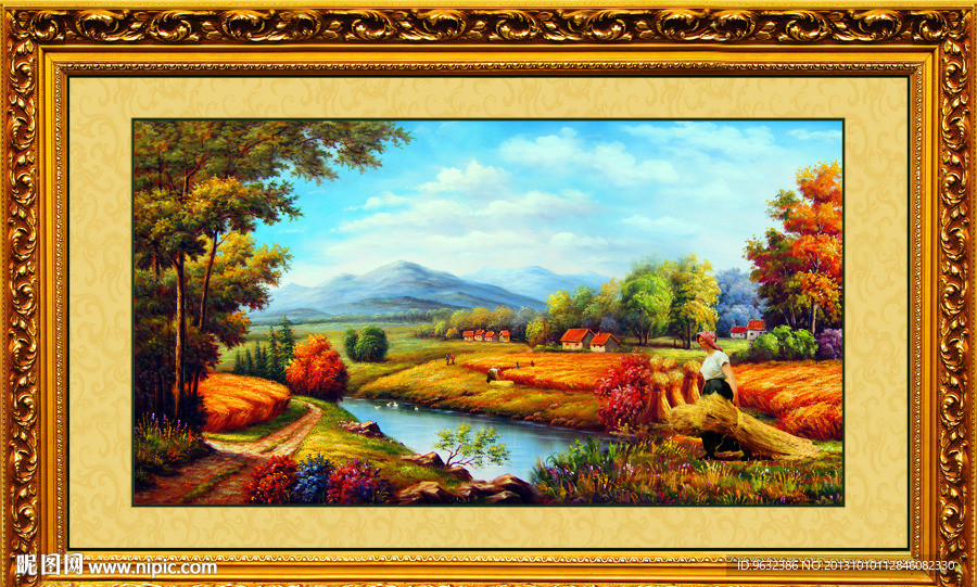 田园油画