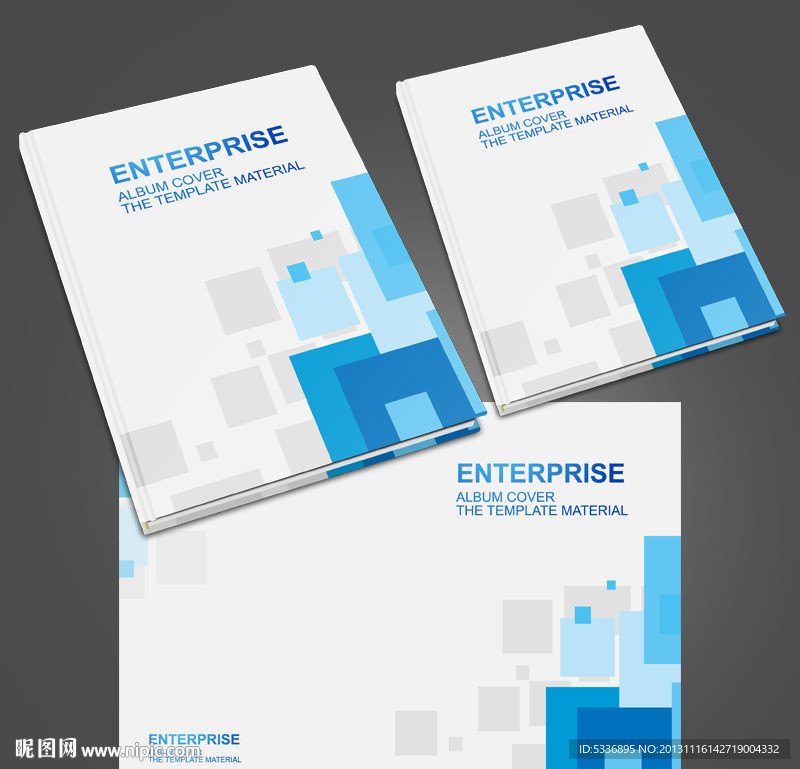 矢量蓝色科技封面