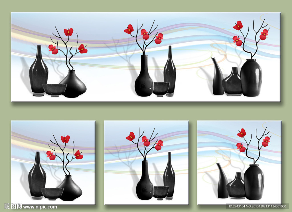 红花艳艳祝平安