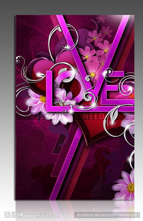 love 情人节海报