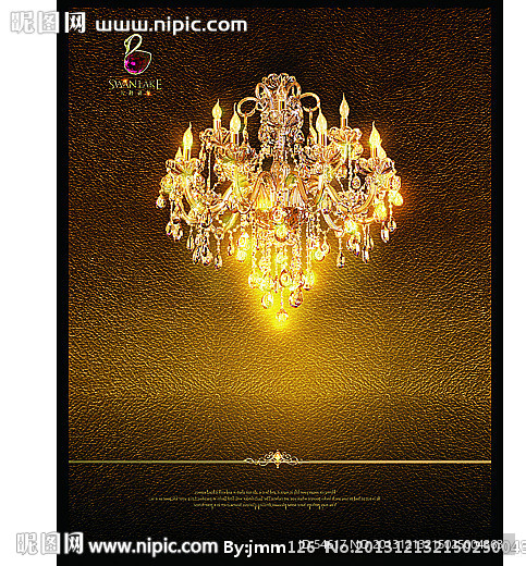 欧式水晶灯海报