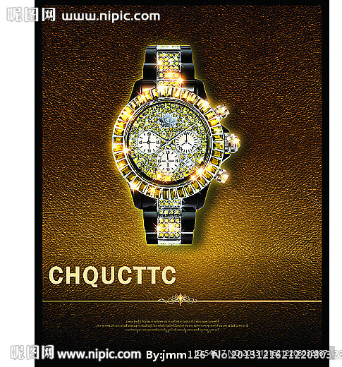 钻石手表广告
