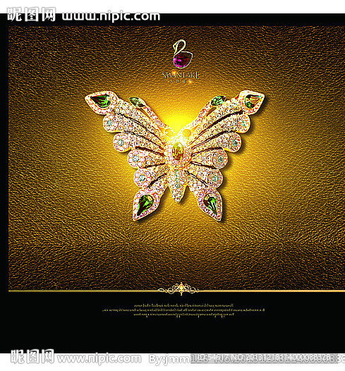 钻石珠宝蝴蝶