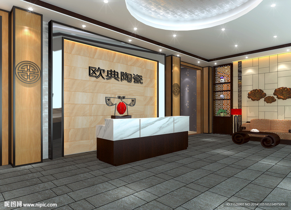 仿古砖陶瓷展厅