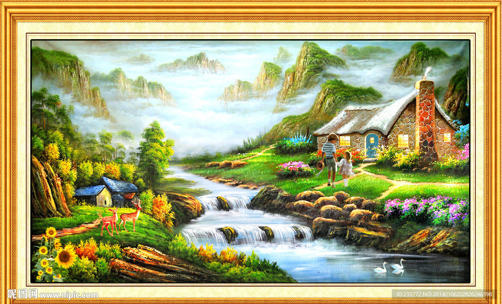 油画风景 欧式油画风