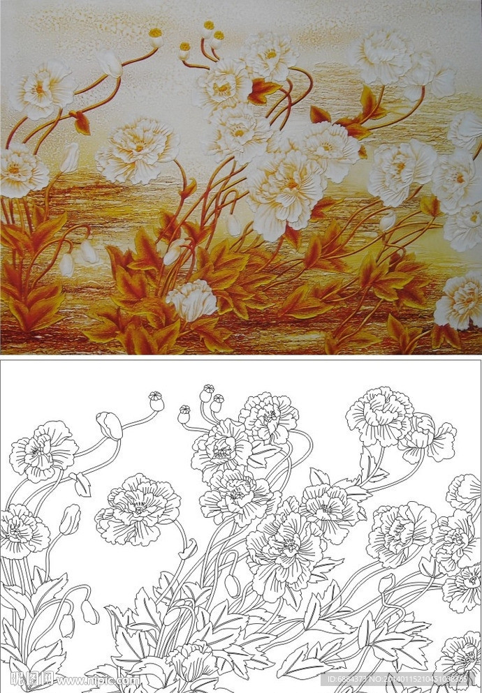 郁金香 紫荆花 金色