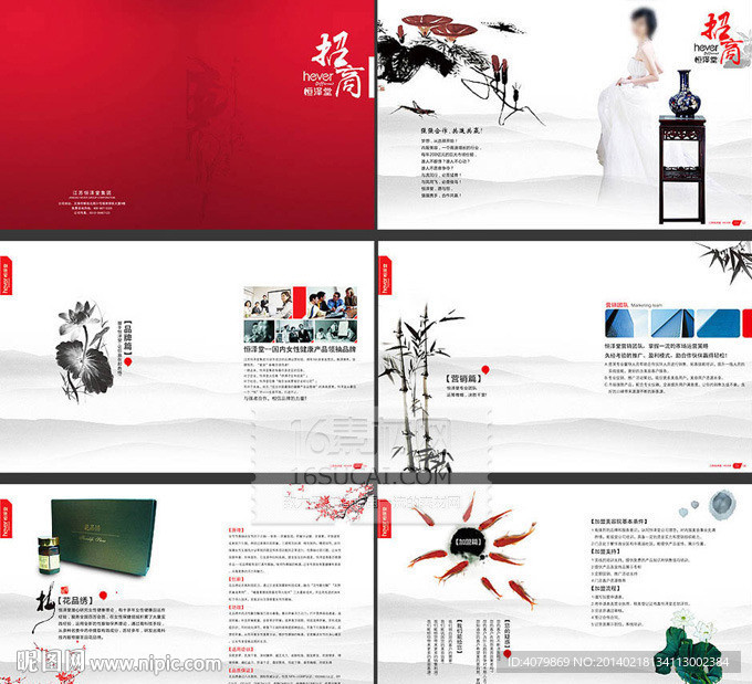 中国风 女性养生画册