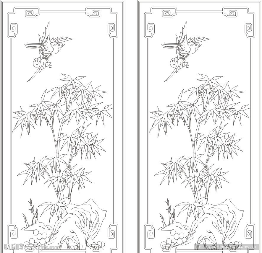 幸运竹(路径未闭合)