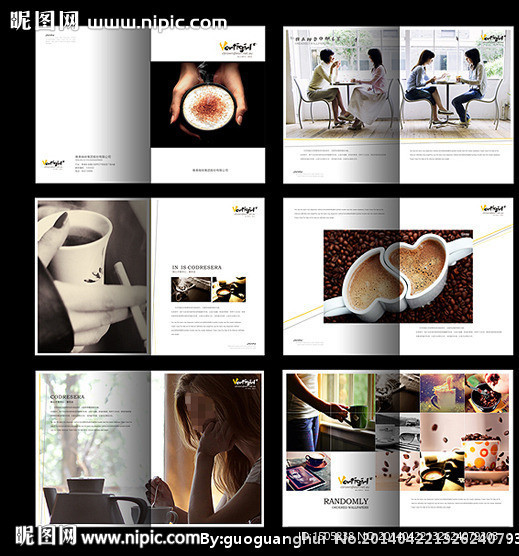 咖啡 简洁 画册