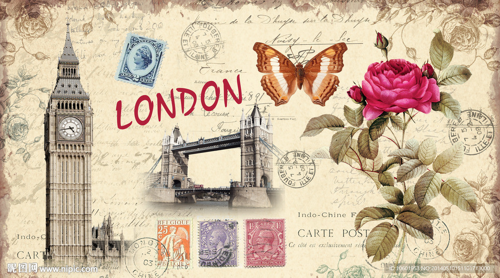 欧美复古风格装饰画