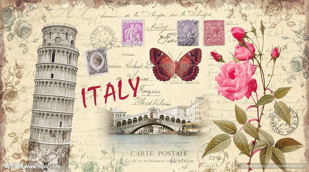 欧美复古风格装饰画