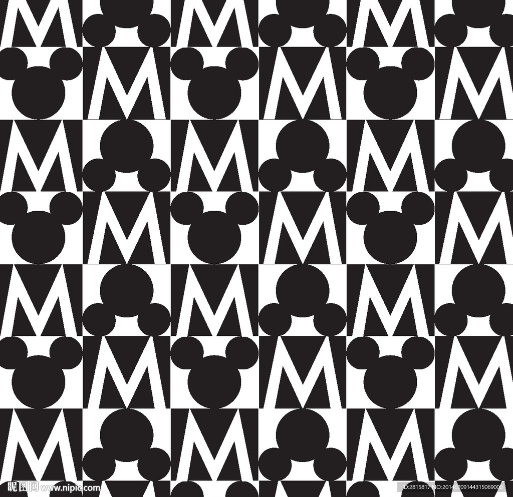 米奇M字印花 爆款