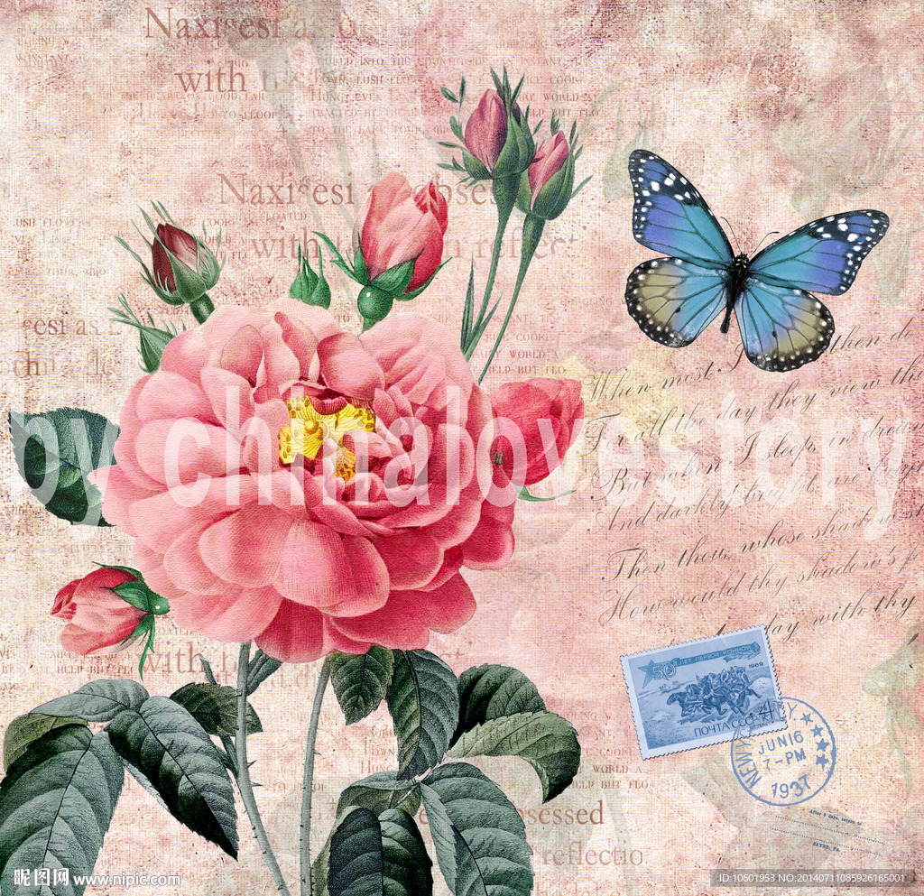 欧美花卉装饰画