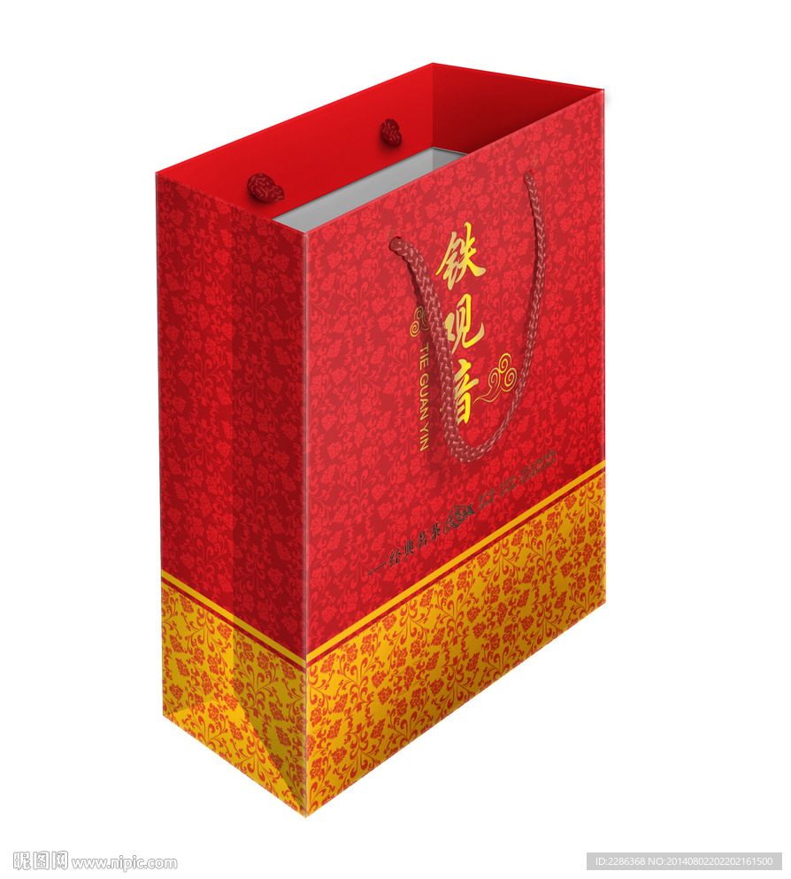 茶叶手提袋平面图