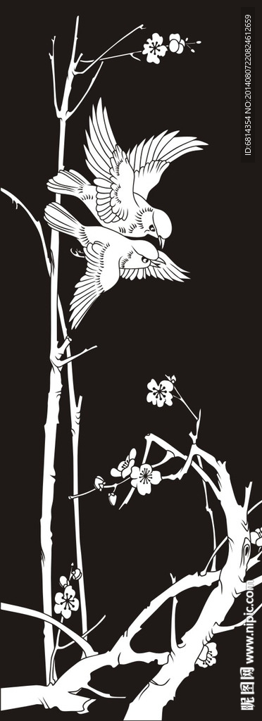 花鸟 梅花 喜鹊 喜上