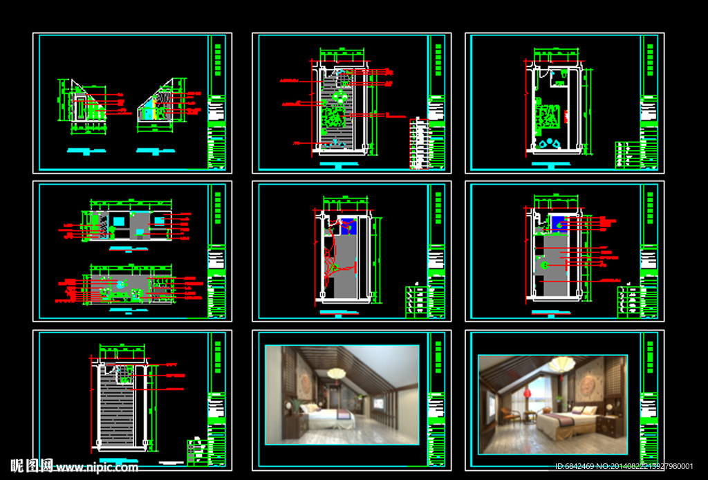 酒店标间效果图