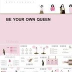 工作总结原创插画汇报模板