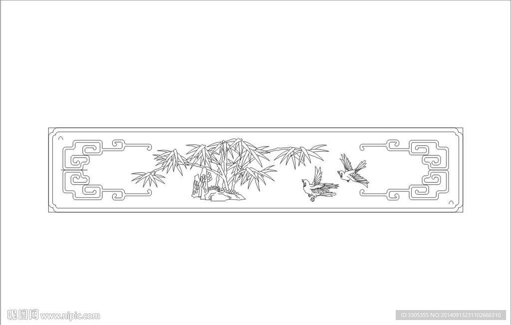 花纹雕刻(路径未闭合)