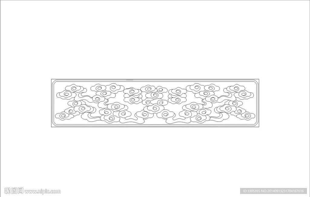 云纹(路径未闭合)