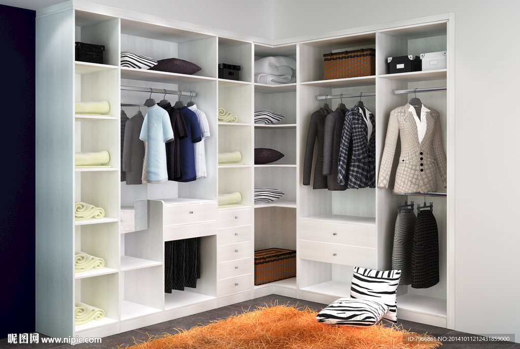 板式衣柜效果图