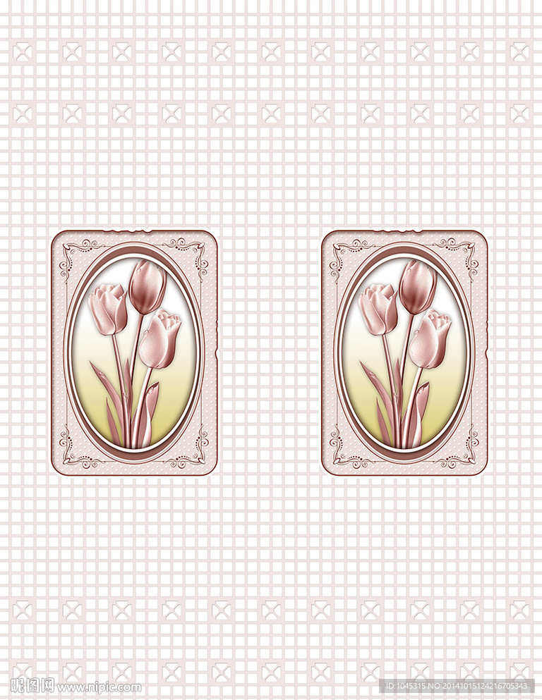 移门 百合 方块