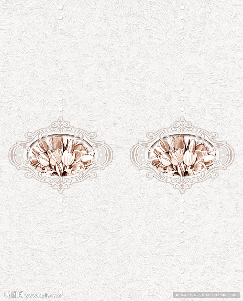 移门 百合 圆框