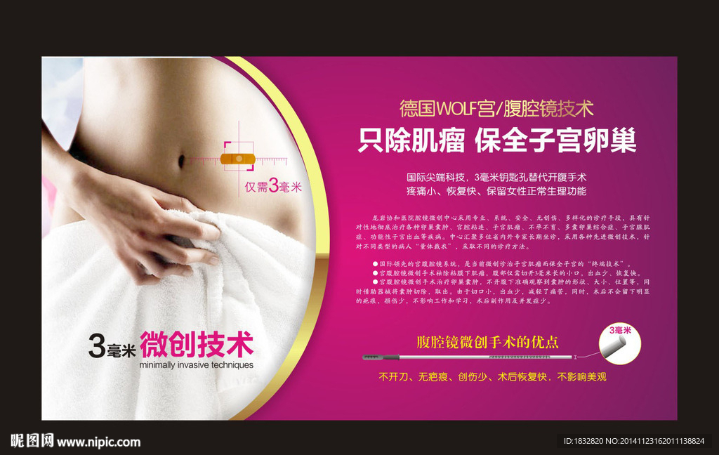 医院展板 妇科展板  