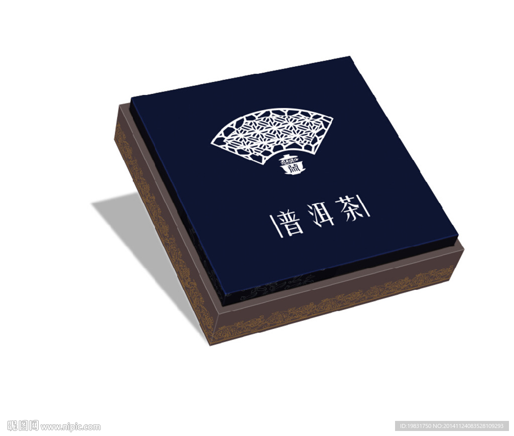 普洱茶礼盒平面图