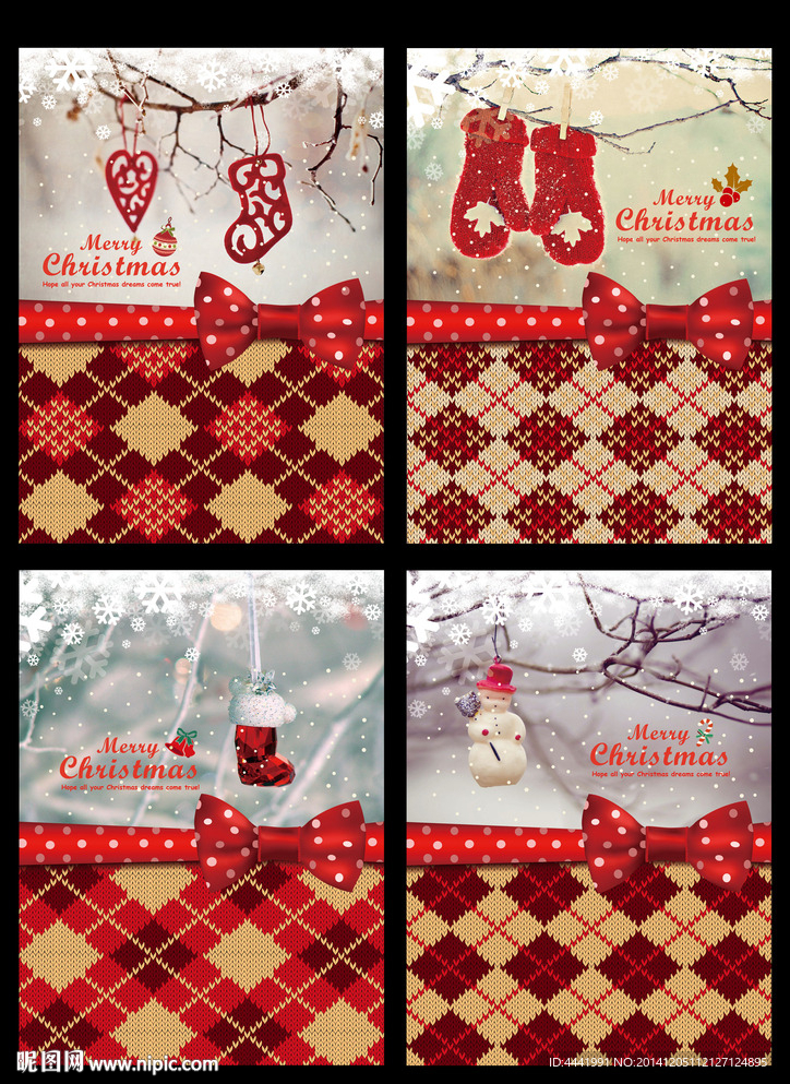 本本 圣诞 封面 画册 蝴蝶结
