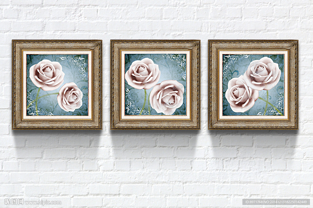 装饰画 无框画 欧美复古