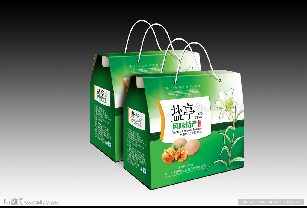 特产包装平面图