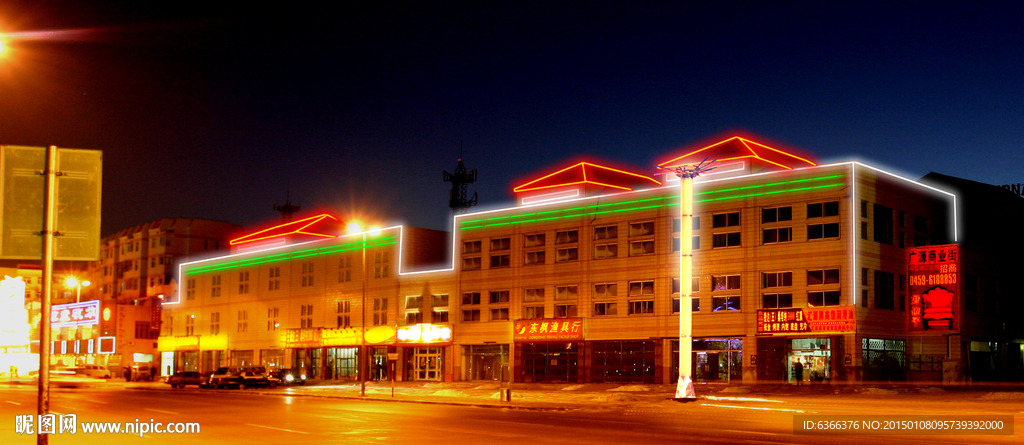 亮化 LED 楼宇灯光 街道亮