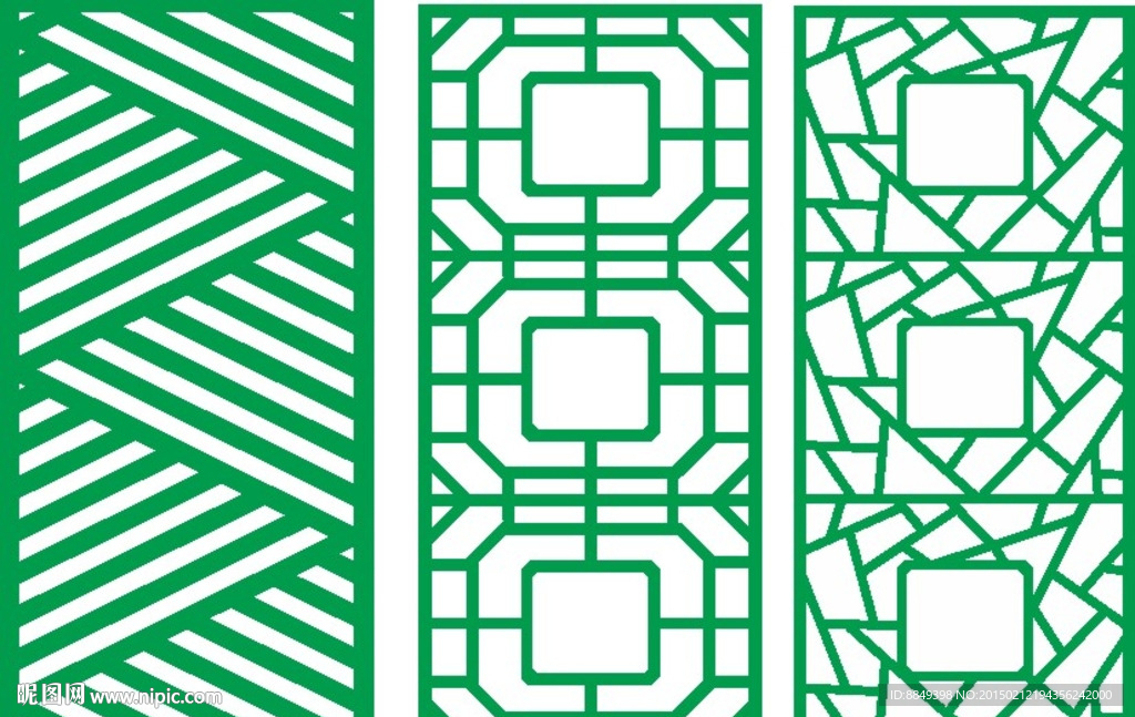 雕花矢量CDR 窗格 矢量屏风