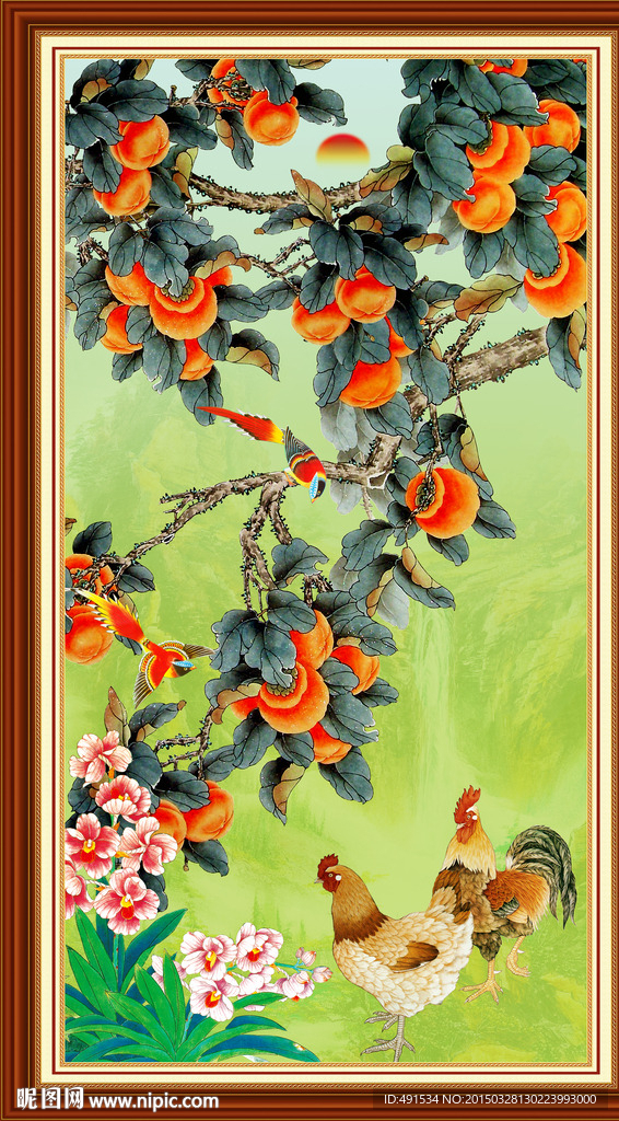 壁纸壁画 事事如意