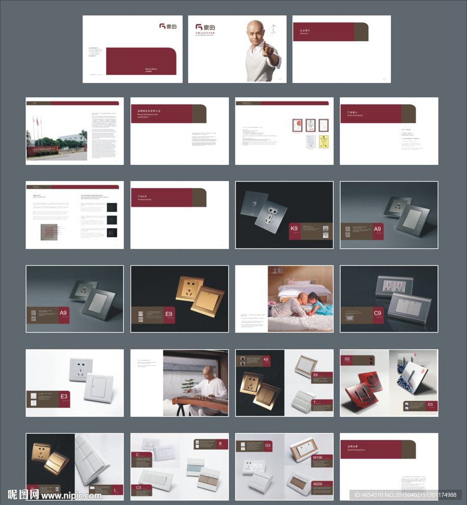 国内著名品牌开关画册 （注位图合层）