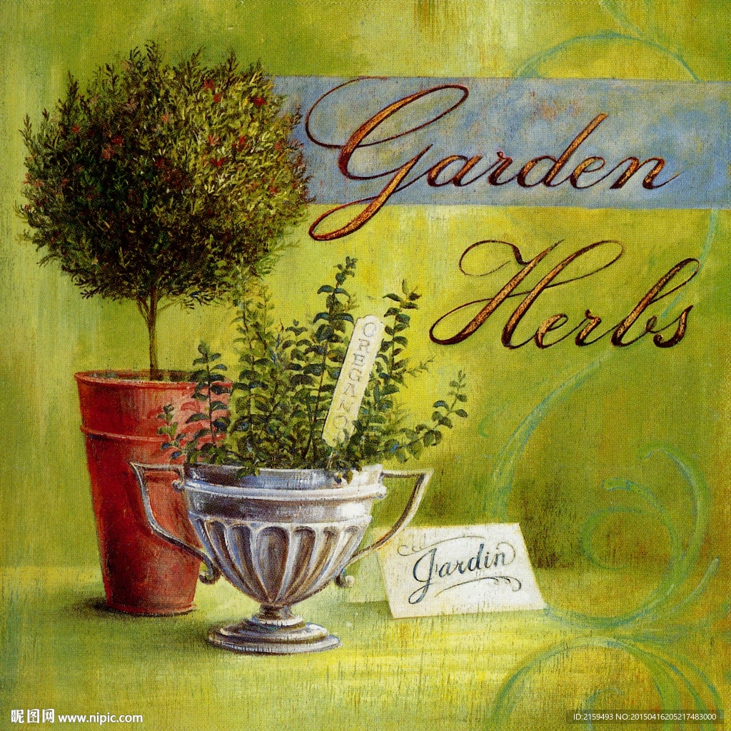 唯多利亚花园欧式装饰画高清原图