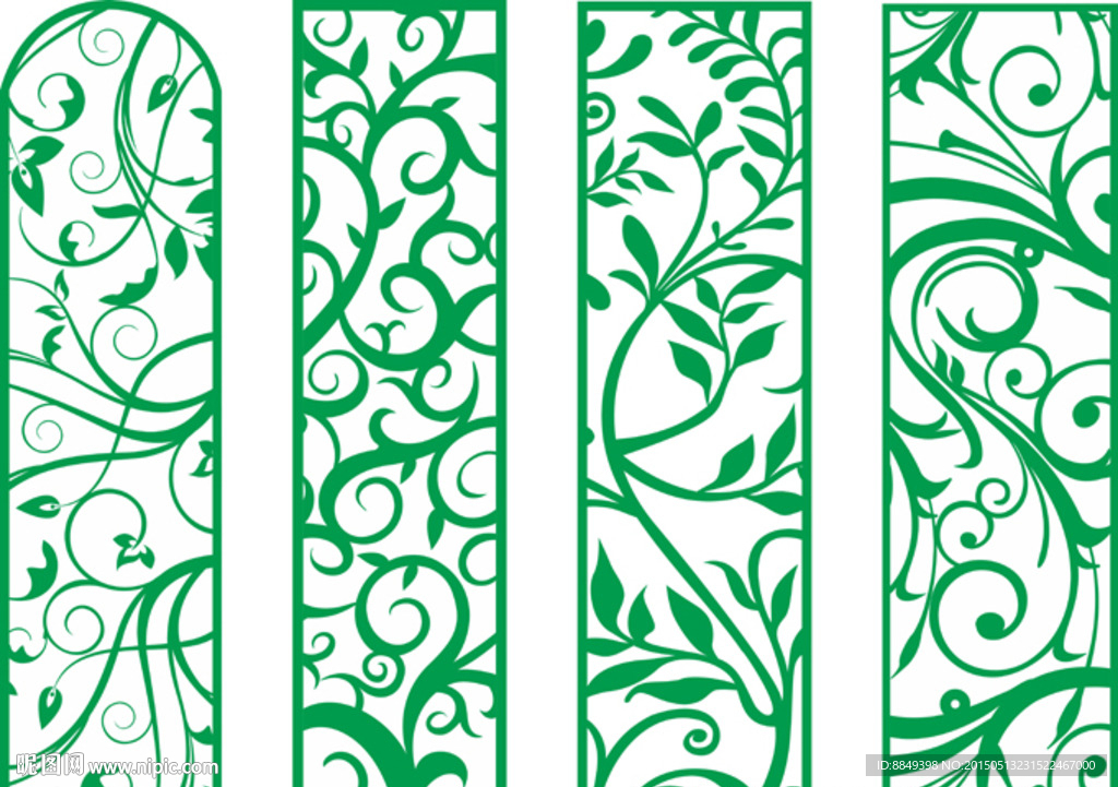 镂空花桥 台板 雕花矢量素材