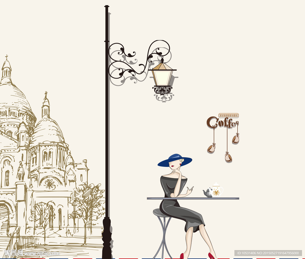 英式客厅创意贴图拼接图