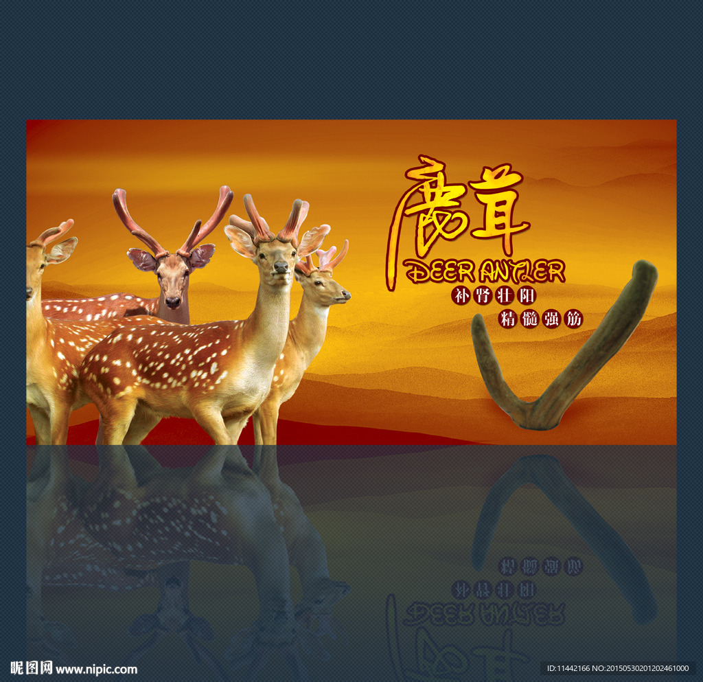 鹿茸创意海报设计