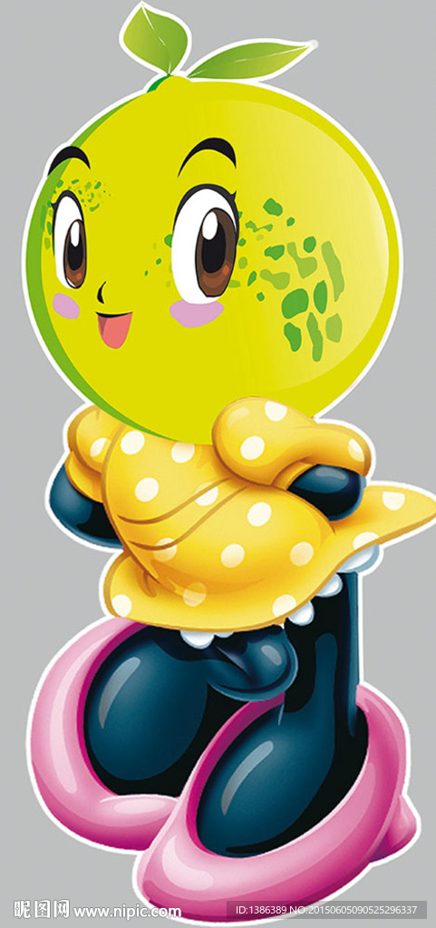 卡通柚子造型