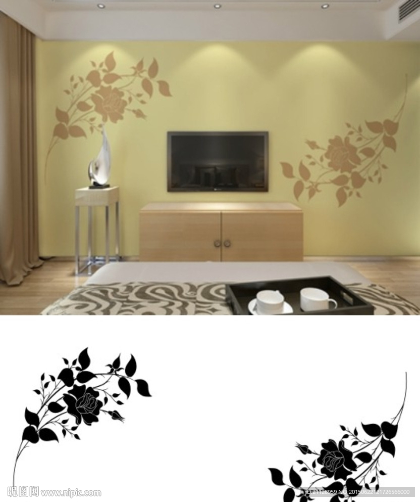 硅藻泥 刻花图片