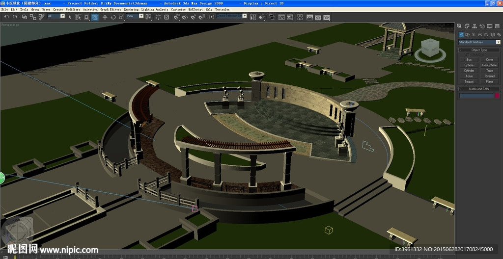 小区绿化MAX文件
