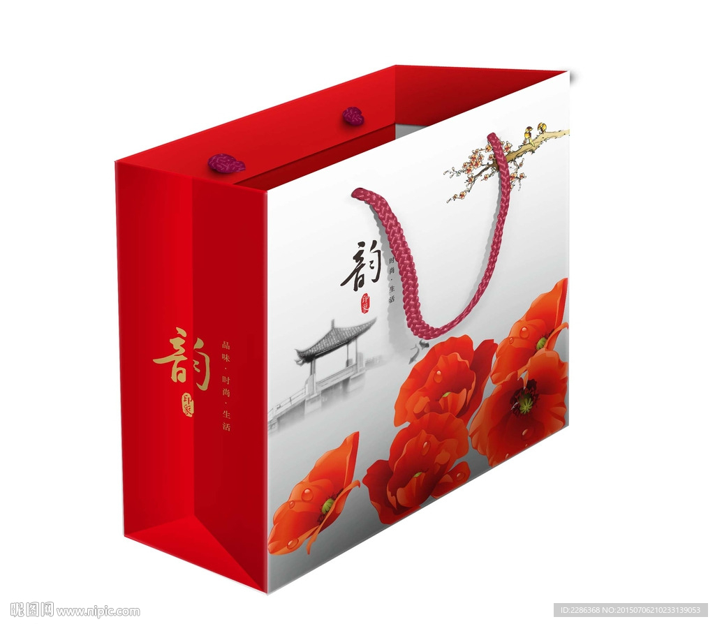 茶韵手袋平面图