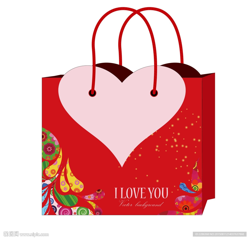 婚庆包装袋矢量图