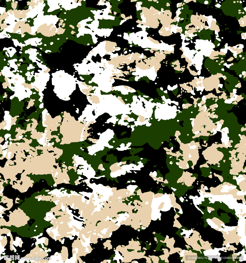 迷彩图案 休闲抽象色块分层