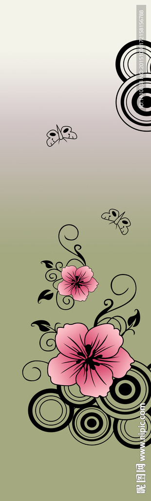 背景墙玄关移门图案