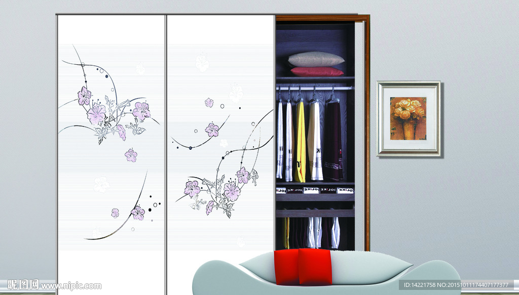 爱相随 橱柜门  衣厨门图片