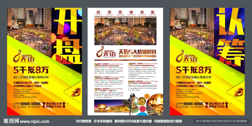 地产商业 商铺海报 商铺单页