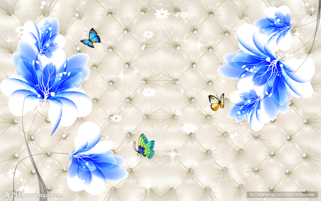 软包百合分层图片